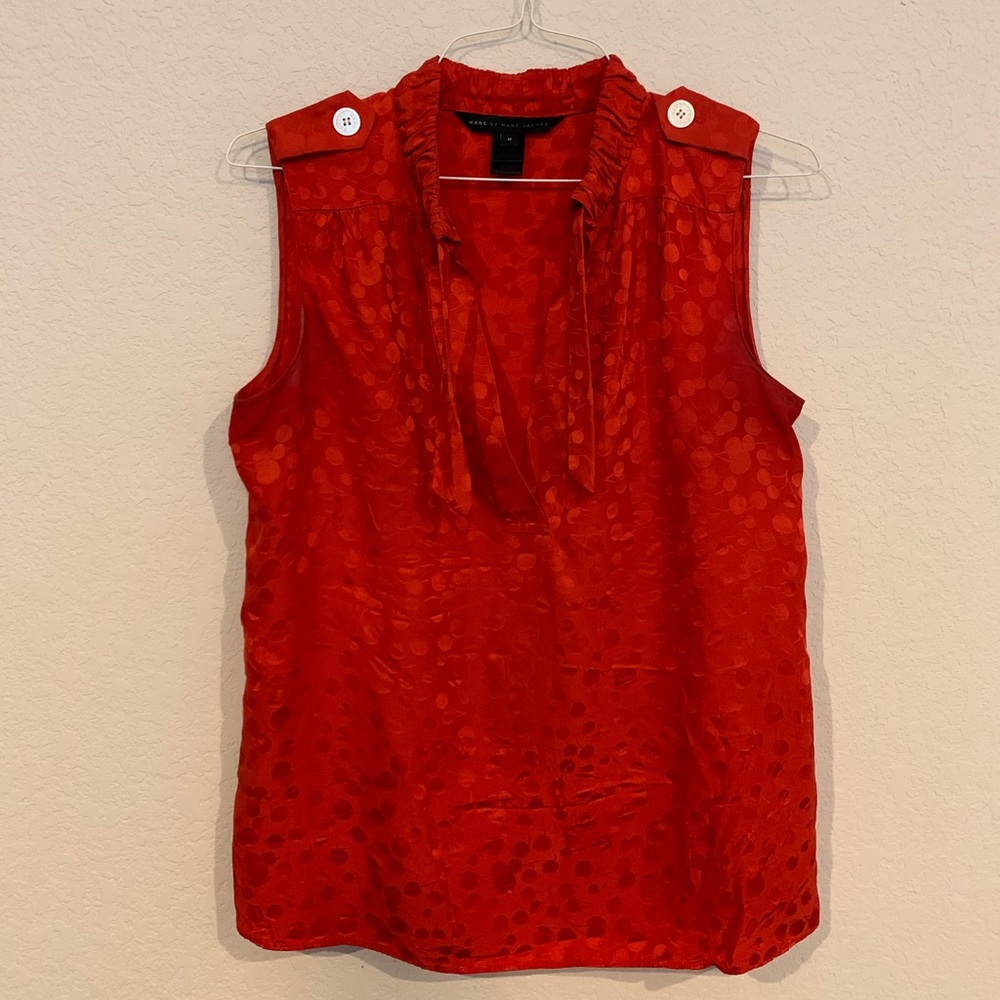 2/$15 Marc by Marc Jacobs Poppy Red Blouse